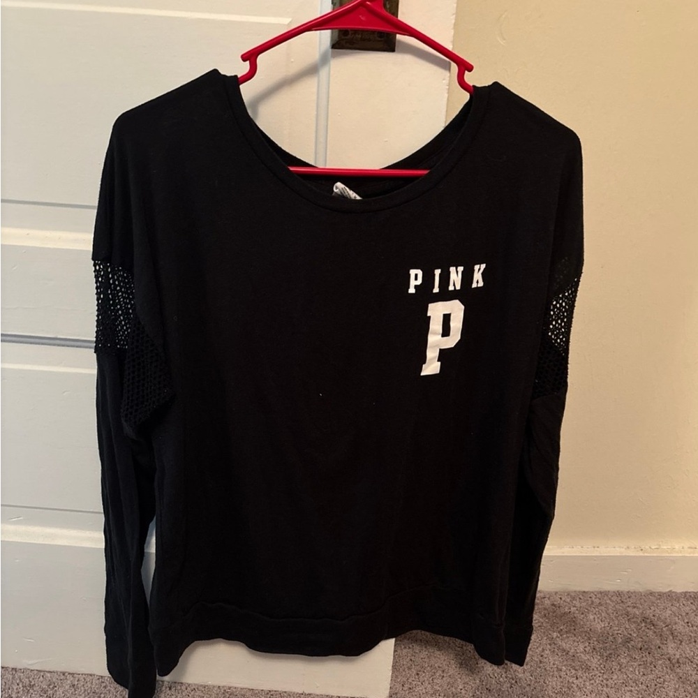 PINK Victoria's Secret Black Long Sleeve Hoodie